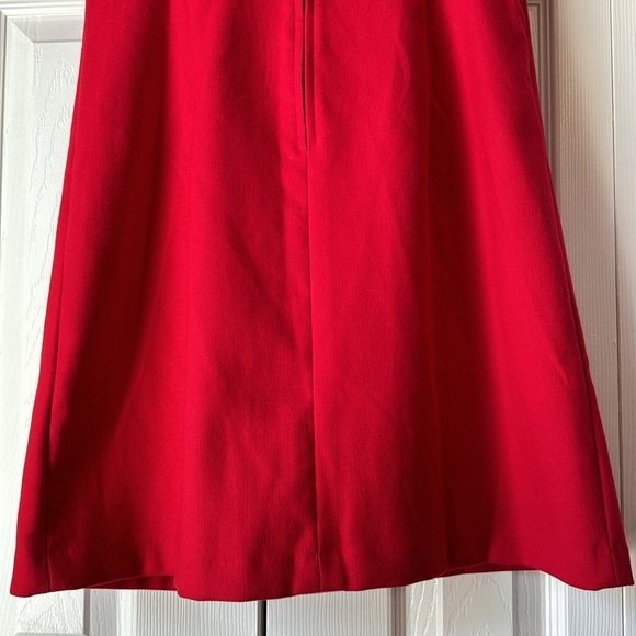 Vineyard Vines red ruffle flutter sleeve a-line sheath dress sz 8 - Picture 11 of 15